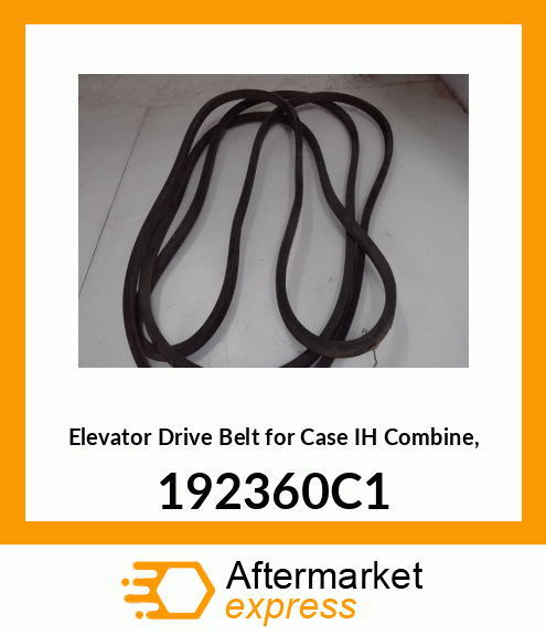 Elevator Drive Belt for IH Combine, 192360C1 192360C1