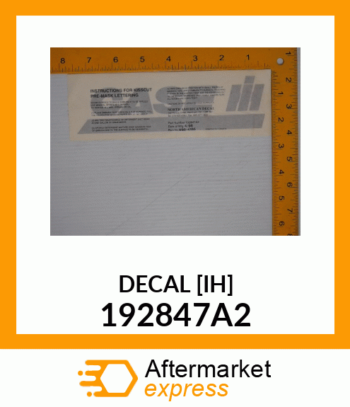 DECAL [IH] 192847A2