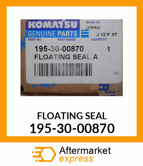 FLOATING SEAL 195-30-00870