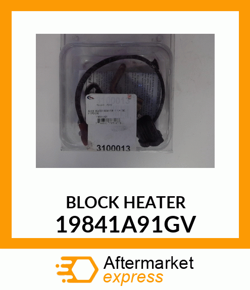 BLOCK HEATER 19841A91GV