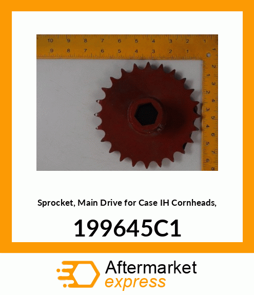 Sprocket, Main Drive for IH Cornheads, 199645C1 199645C1