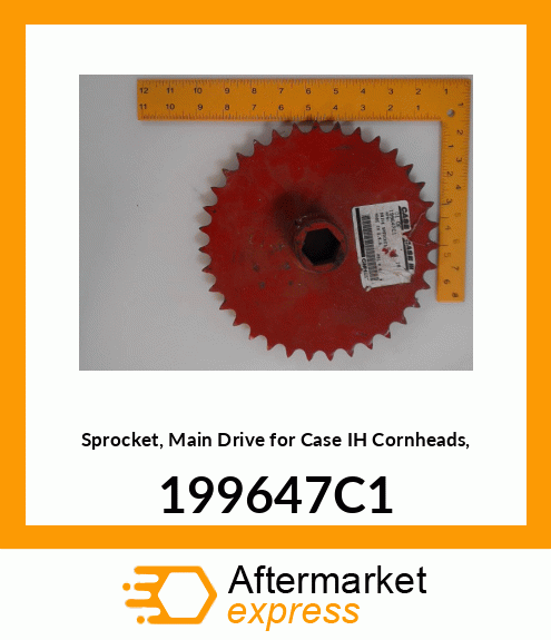 Sprocket, Main Drive for IH Cornheads, 199647C1 199647C1