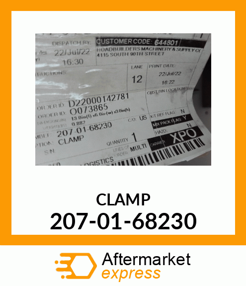 CLAMP 207-01-68230