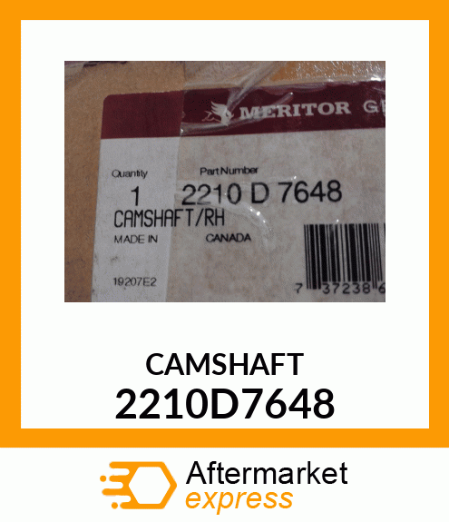 CAMSHAFT 2210D7648