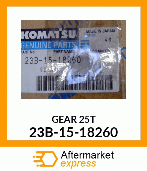 GEAR 25T 23B-15-18260