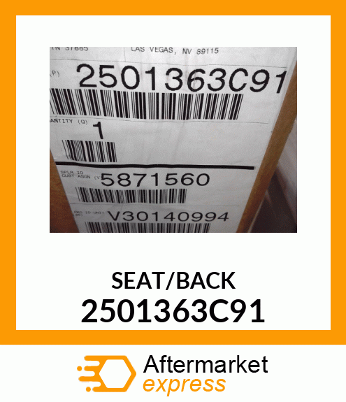 SEAT/BACK 2501363C91