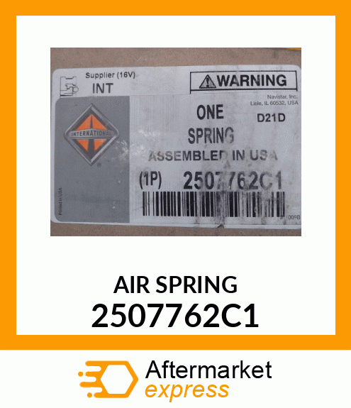 AIR SPRING 2507762C1