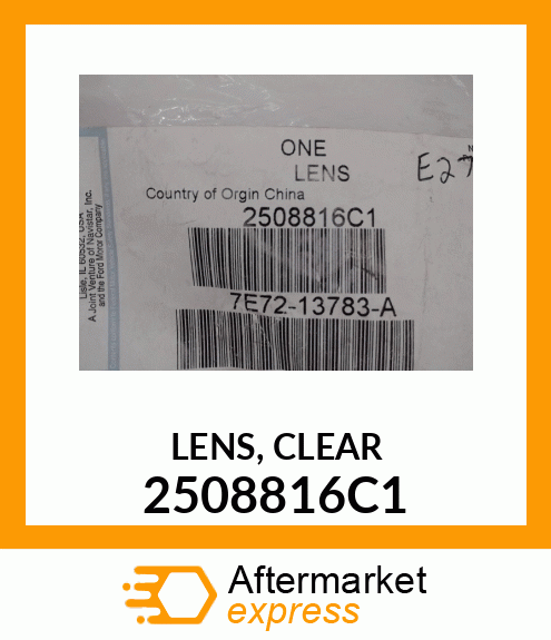 LENS, CLEAR 2508816C1