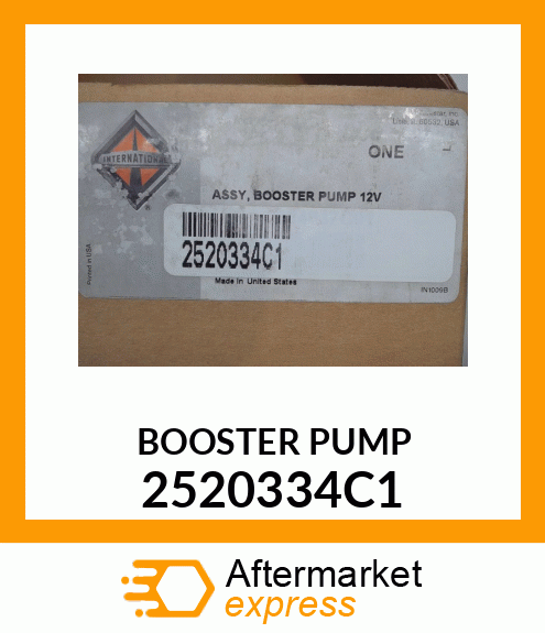 BOOSTER PUMP 2520334C1