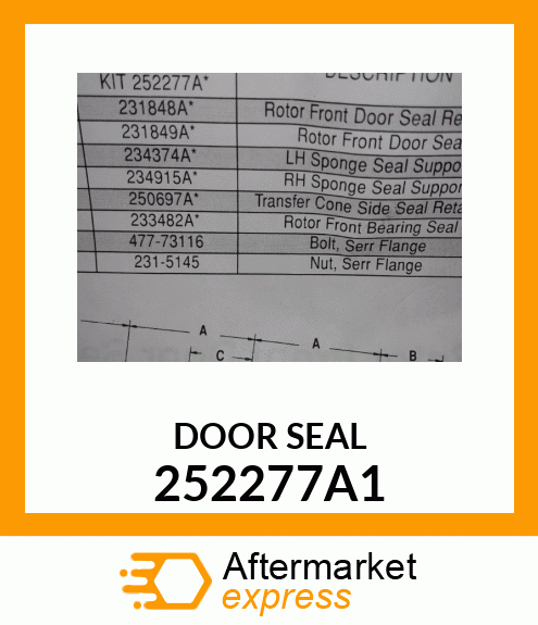 DOOR SEAL 252277A1