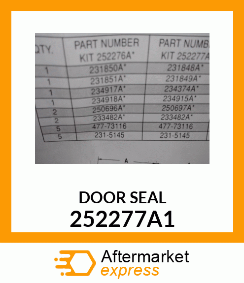 DOOR SEAL 252277A1