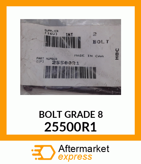 BOLT GRADE 8 25500R1