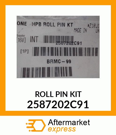 ROLL PIN KIT 2587202C91