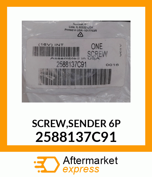 SCREW,SENDER 6P 2588137C91