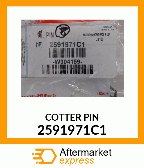 COTTER PIN 2591971C1