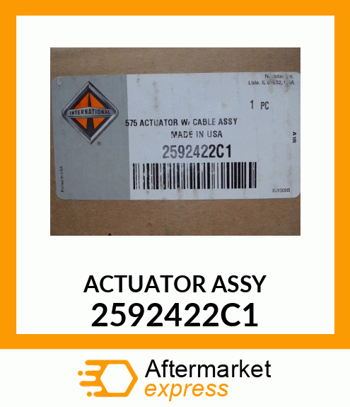 ACTUATOR ASSY 2592422C1