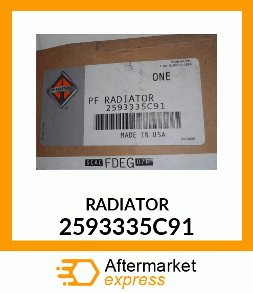 RADIATOR 2593335C91