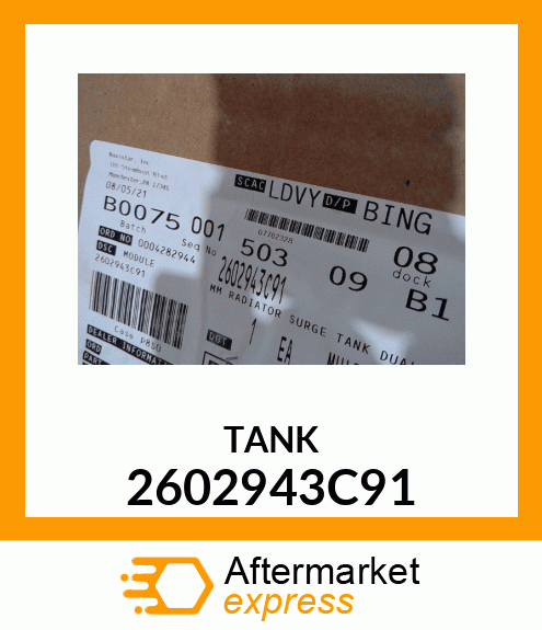 TANK 2602943C91