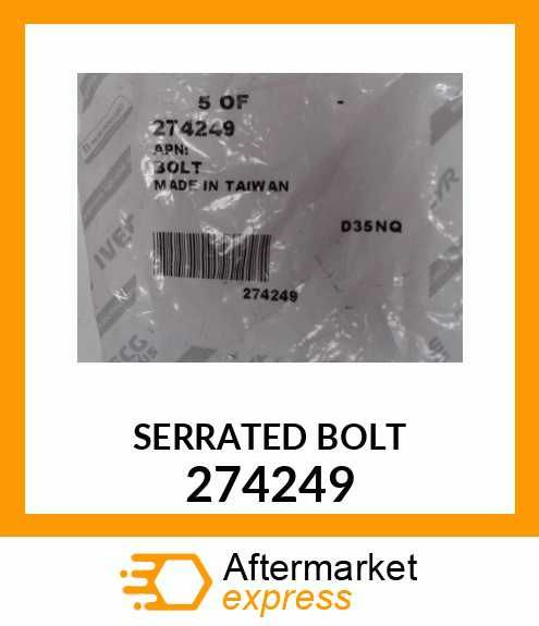 SERRATED BOLT 274249