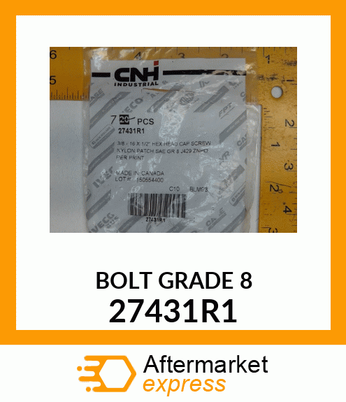 BOLT GRADE 8 27431R1