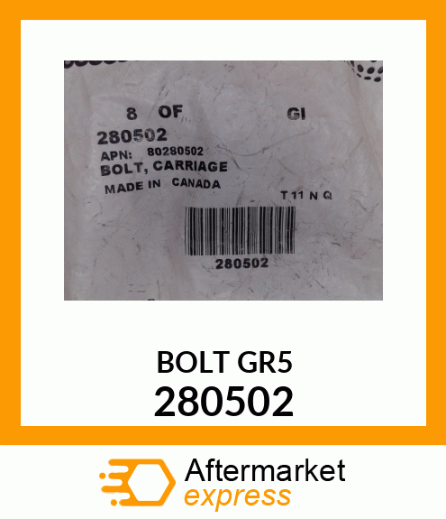 BOLT GR5 280502