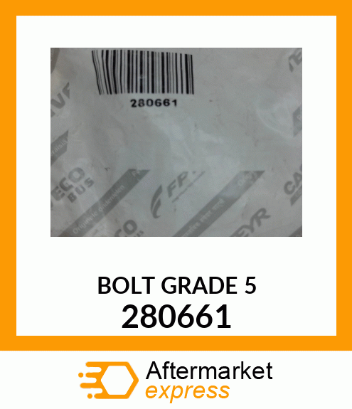 BOLT GRADE 5 280661