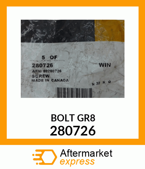 BOLT GR8 280726