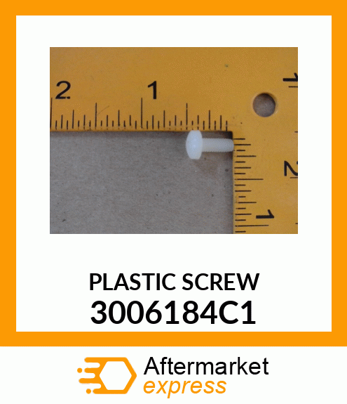 PLASTIC SCREW 3006184C1