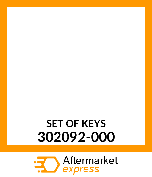 SET OF KEYS 302092-000