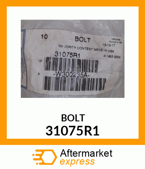 BOLT 31075R1