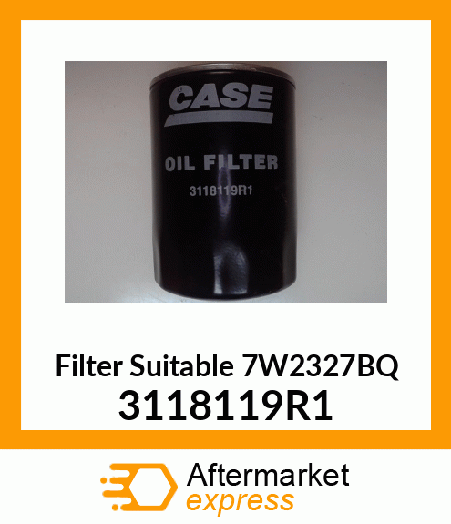 Filter Suitable 7W2327BQ 3118119R1