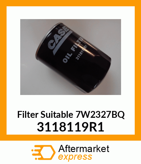 Filter Suitable 7W2327BQ 3118119R1