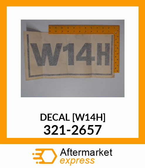 DECAL [W14H] 321-2657