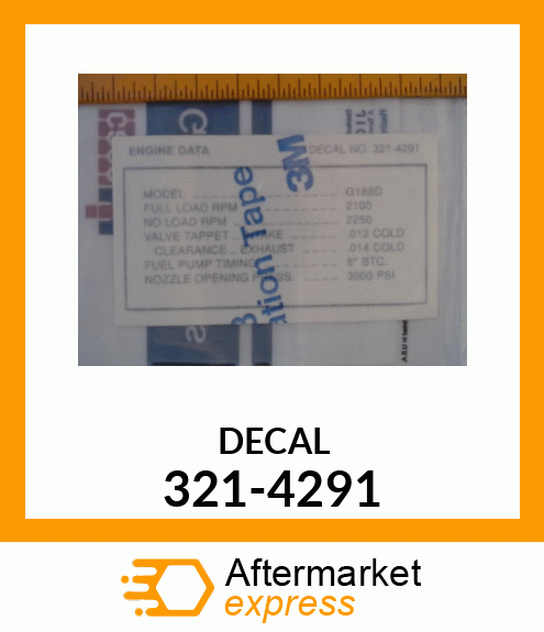 DECAL 321-4291