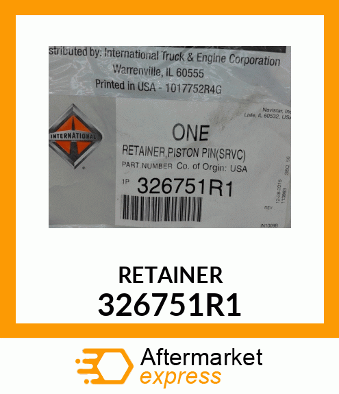 RETAINER 326751R1