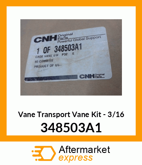 Vane Transport Vane Kit - 3/16" 348503A1