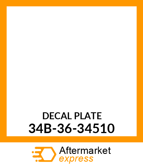 DECAL PLATE 34B-36-34510