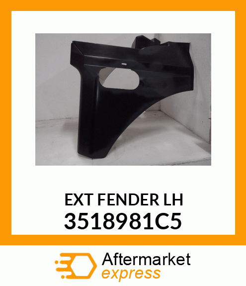 EXT FENDER LH 3518981C5