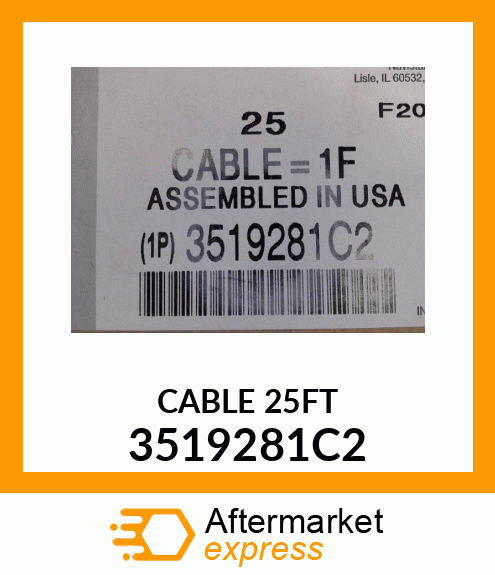 CABLE 25FT 3519281C2