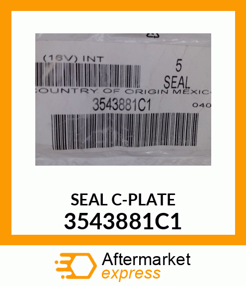 SEAL C-PLATE 3543881C1