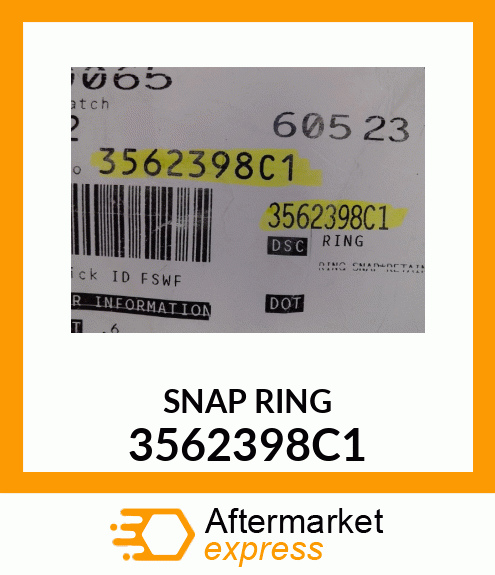 SNAP RING 3562398C1