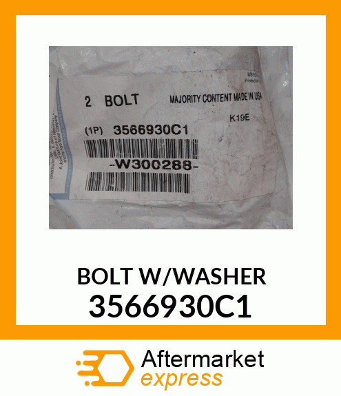 BOLT W/WASHER 3566930C1