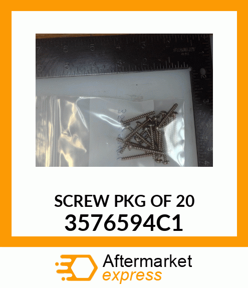 SCREW PKG OF 20 3576594C1