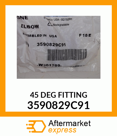 45 DEG FITTING 3590829C91