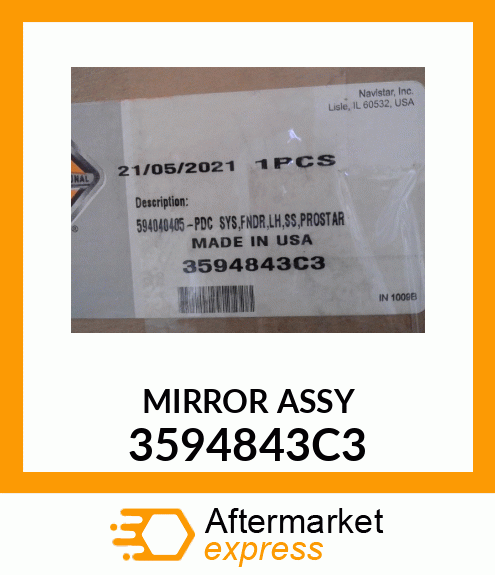 MIRROR ASSY 3594843C3