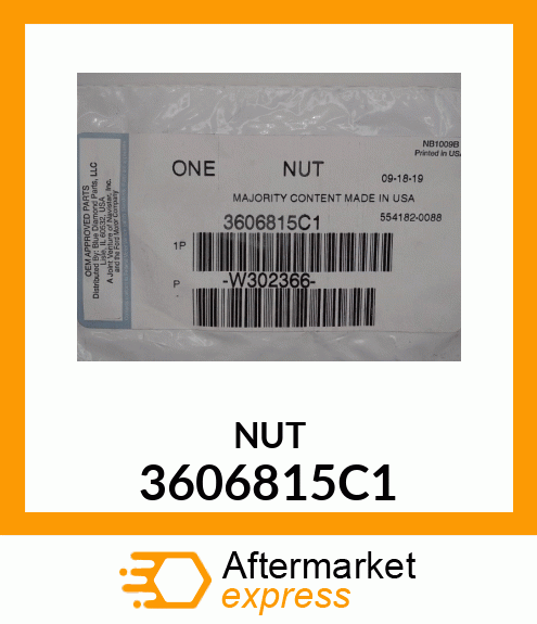 NUT 3606815C1