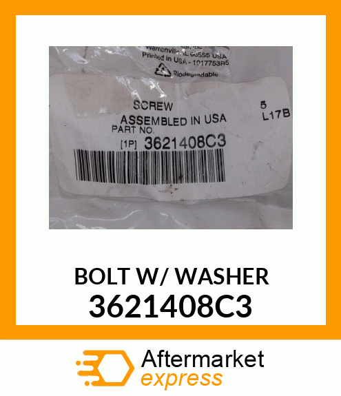 BOLT W/ WASHER 3621408C3