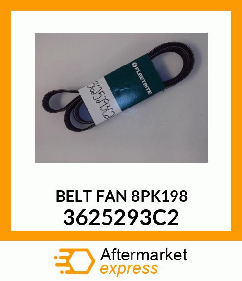BELT FAN 8PK198 3625293C2