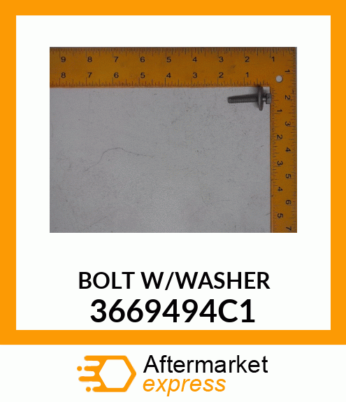 BOLT W/WASHER 3669494C1