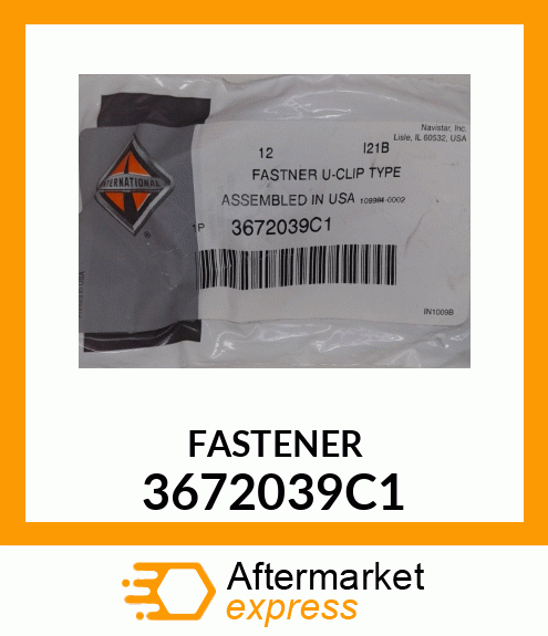 FASTENER 3672039C1